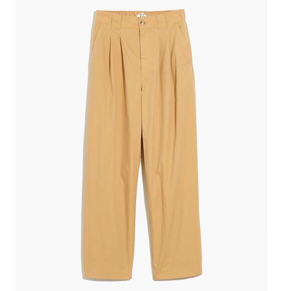Madewell Pull On Balloon Pants Womens 4 Tan Pleated Adjustable Tabs Modern - Picture 3 of 16